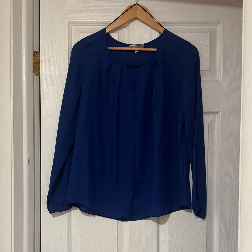 Pleione Navy Blue Women's Blouse